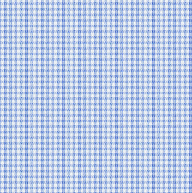 Image of a Blue & White Twill Checks Giza Cotton Shirting Fabric