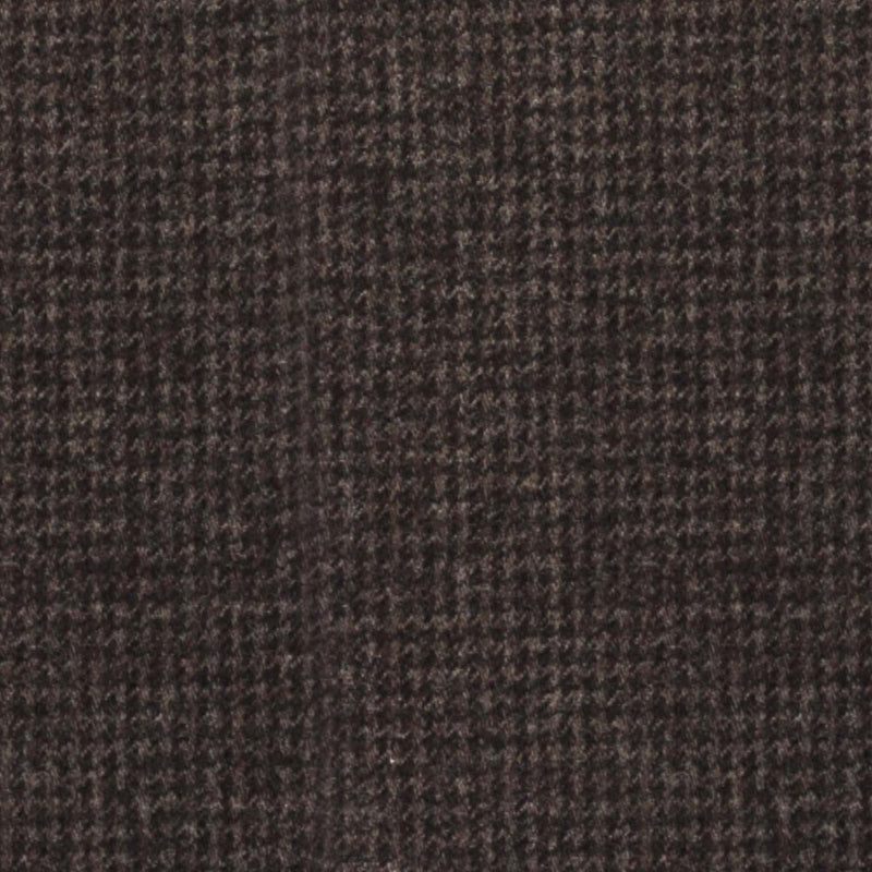 Image of a Brown Flannel Houndstooth Merino Wool Blazers Fabric