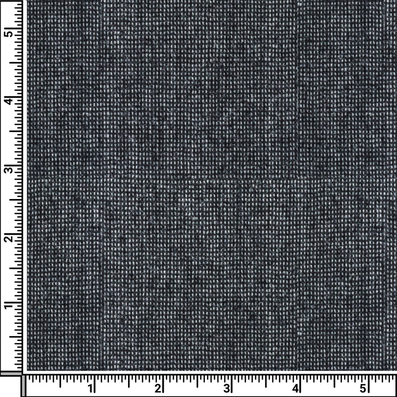 Image of a Grey & White Flannel Dobby Merino Wool Suiting Fabric