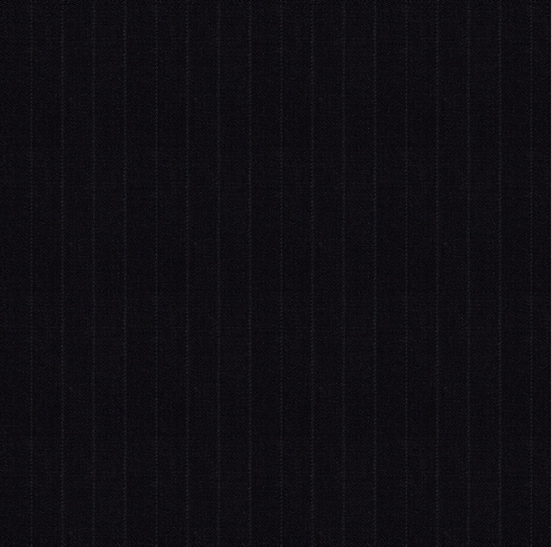 Image of a Black & White Worsted Stripes Merino Wool Pants Fabric