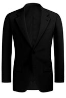 Image of a Black Worsted Checks Merino Wool Blazers Fabric
