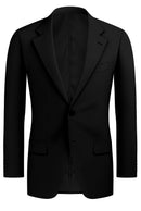 Image of a Black Worsted Houndstooth Merino Wool Blazers Fabric
