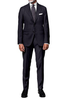 Image of a Black Worsted Solids Merino Wool Blazers Fabric