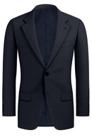Image of a Blue & Black Worsted Checks Merino Wool Blazers Fabric