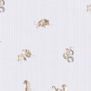 Image of a Blue & Brown Poplin Prints Giza Cotton Shirting Fabric