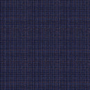 Image of a Blue & Brown Worsted Checks Merino Wool Pants Fabric