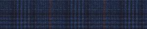 Grey & Black Worsted Checks Merino Wool Pants Fabric