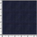 Image of a Blue & Burgundy Worsted Checks Merino Wool Pants Fabric