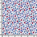 Image of a Blue & Maroon Poplin Prints Giza Cotton Shirting Fabric