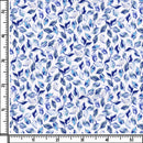 Image of a Blue & White Poplin Prints Giza Cotton Shirting Fabric