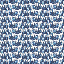 Image of a Blue & White Satin Prints Giza Cotton Shirting Fabric