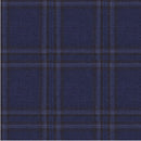 Image of a Blue & White Worsted Checks Merino Wool Suiting Fabric