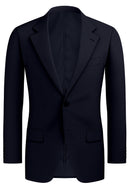 Image of a Blue & White Worsted Stripes Merino Wool Blazers Fabric