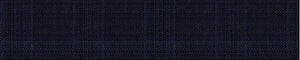 Grey & Sky-Blue Worsted Checks Merino Wool Suiting Fabric