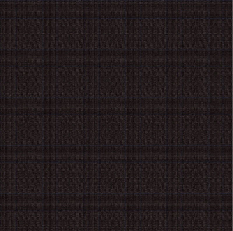 Image of a Brown Worsted Checks Merino Wool Pants Fabric