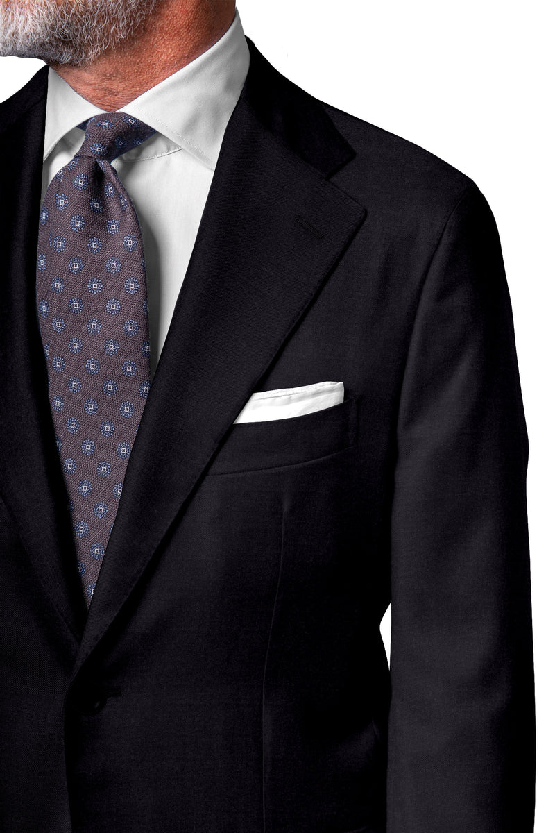 Image of a Brown Worsted Solids Merino Wool Blazers Fabric