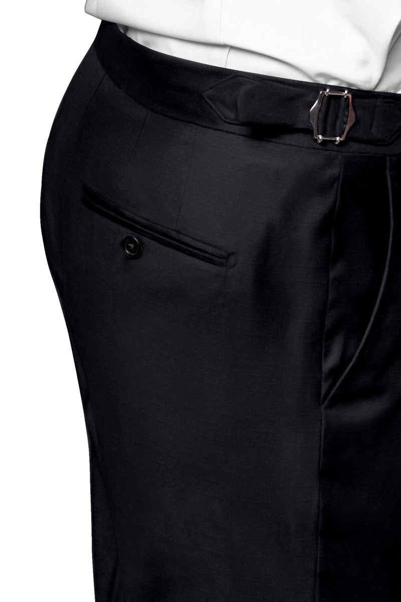 Image of a Brown Worsted Solids Merino Wool Pants Fabric