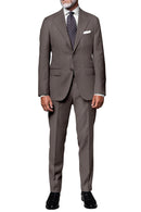 Image of a Brown Worsted Twill Merino Wool Pants Fabric