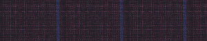 Midnight-Blue & Blue Worsted Checks Merino Wool Pants Fabric