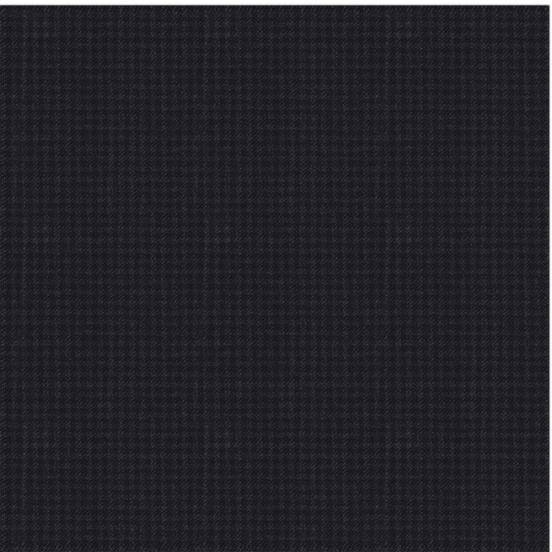 Image of a Charcoal & Black Worsted Checks Merino Wool Pants Fabric