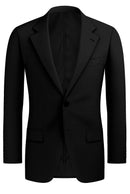 Image of a Charcoal & White Worsted Micropattern Merino Wool Blazers Fabric