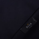 Image of a Charcoal & White Worsted Stripes Merino Wool Blazers Fabric