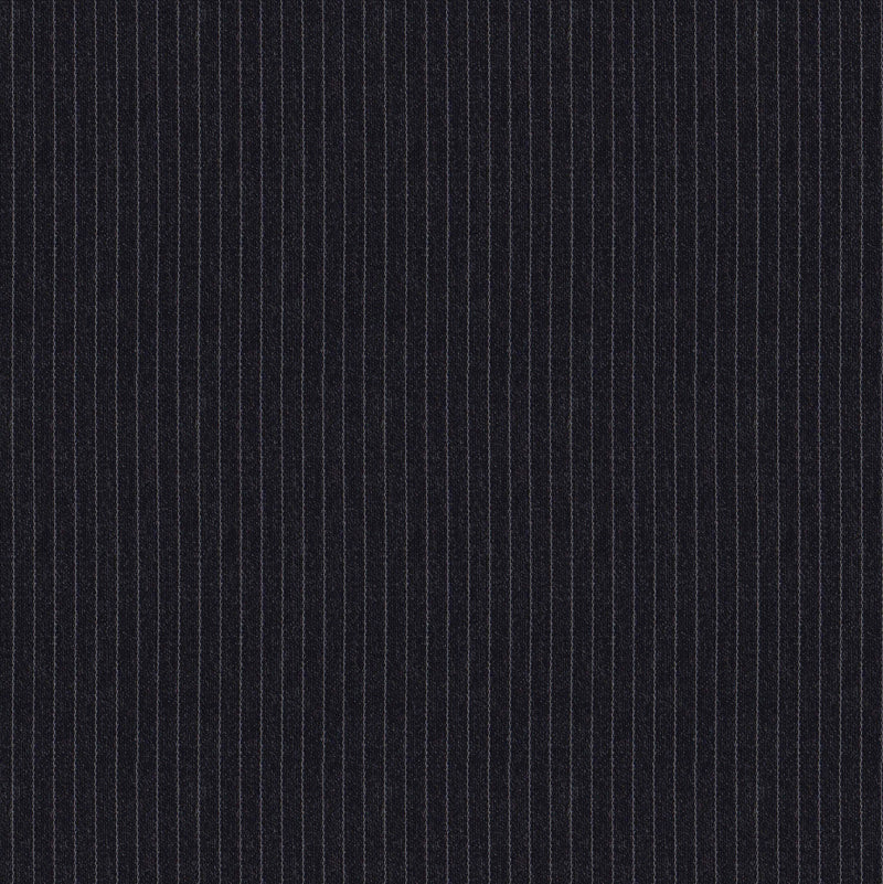 Image of a Charcoal & White Worsted Stripes Merino Wool Pants Fabric