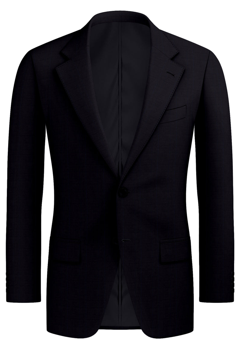 Image of a Charcoal Worsted Checks Merino Wool Blazers Fabric
