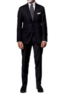 Image of a Charcoal Worsted Checks Merino Wool Blazers Fabric