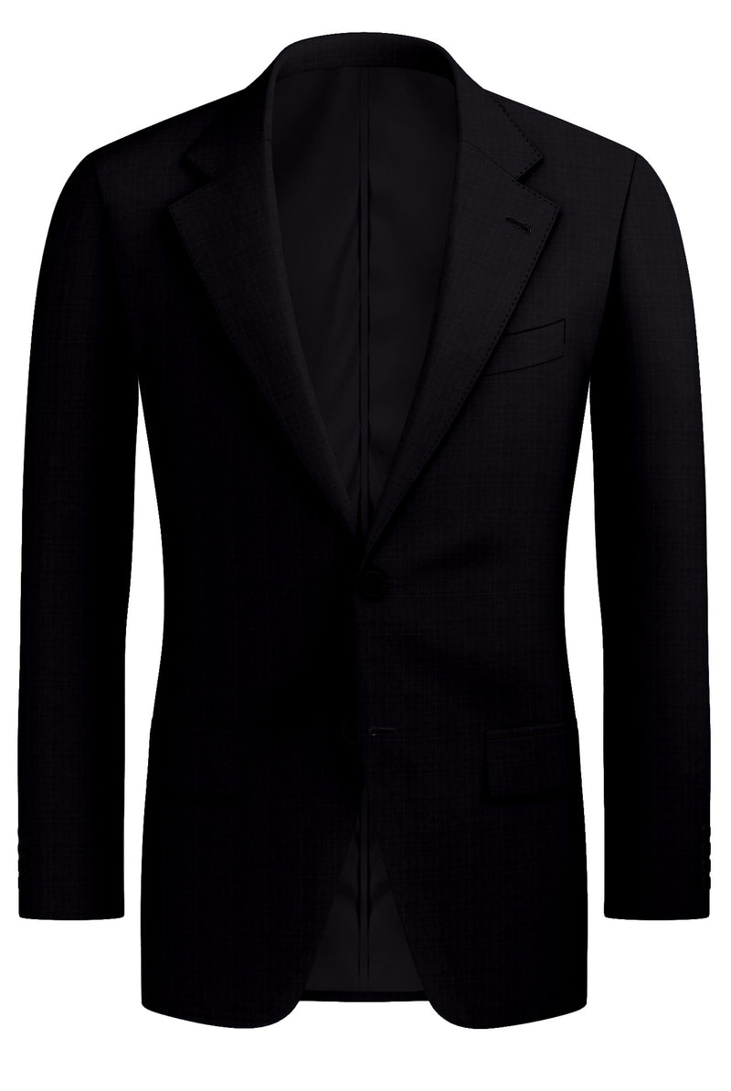 Image of a Charcoal Worsted Checks Merino Wool Blazers Fabric
