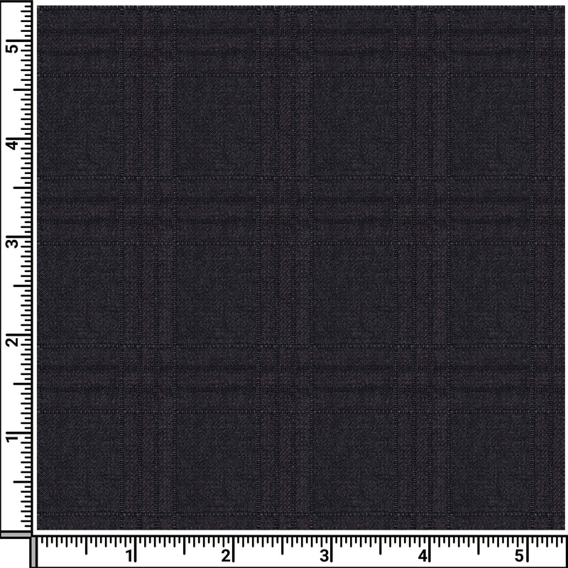 Image of a Charcoal Worsted Checks Merino Wool Blazers Fabric