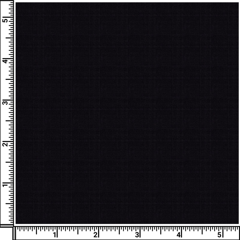 Image of a Charcoal Worsted Checks Merino Wool Pants Fabric