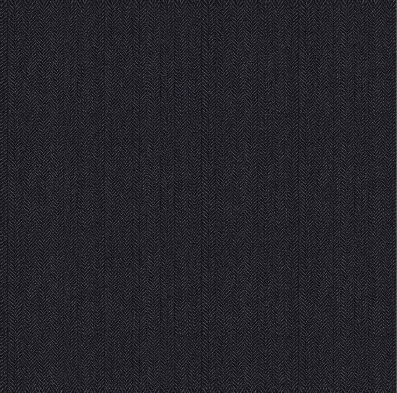 Image of a Charcoal Worsted Herring Bone Merino Wool Pants Fabric