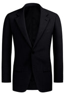 Image of a Charcoal Worsted Micropattern Merino Wool Blazers Fabric