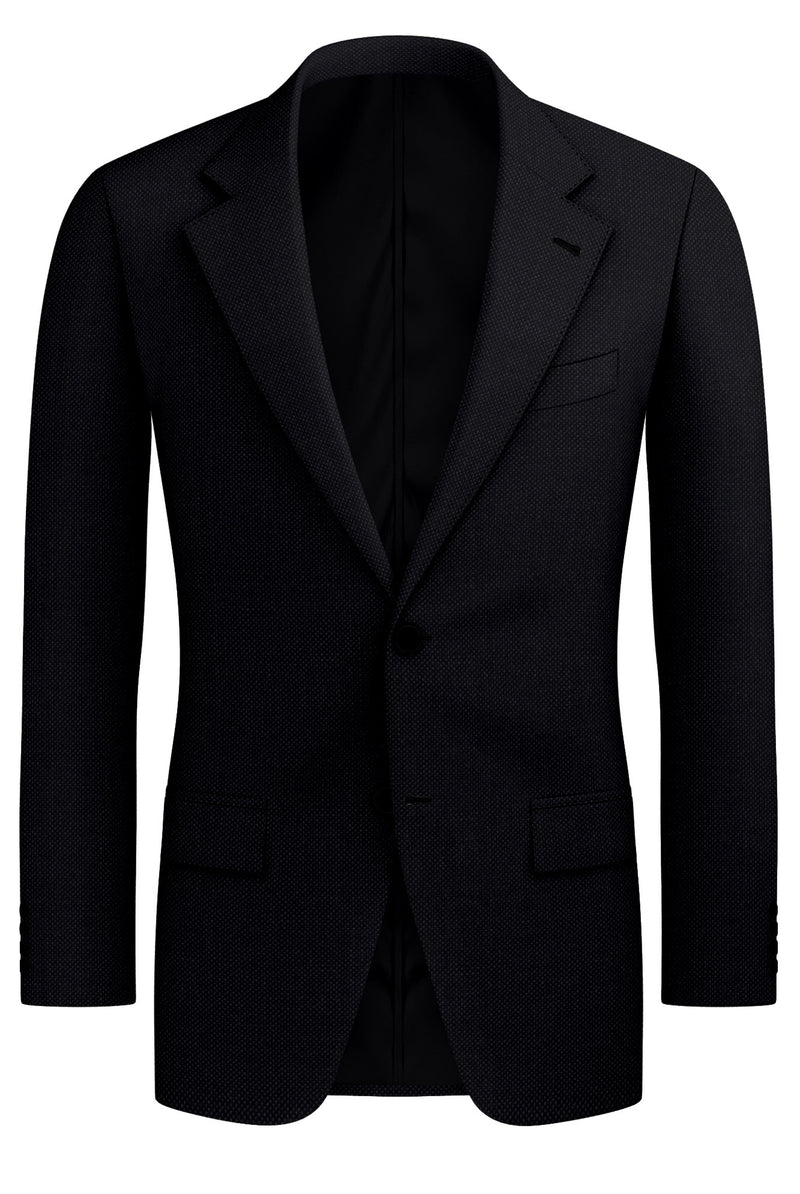 Image of a Charcoal Worsted Micropattern Merino Wool Blazers Fabric