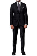 Image of a Charcoal Worsted Micropattern Merino Wool Blazers Fabric