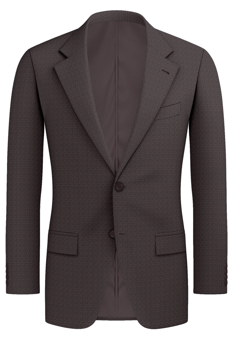 Image of a Charcoal Worsted Micropattern Merino Wool Blazers Fabric