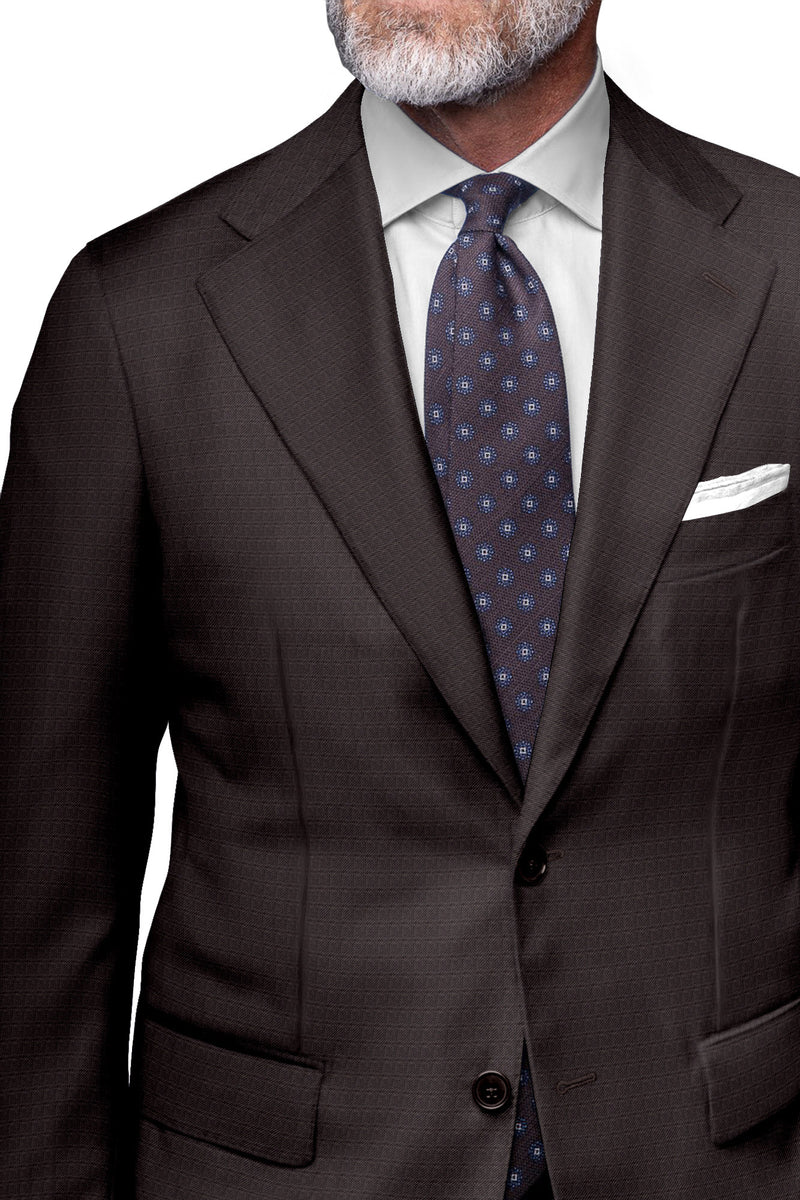 Image of a Charcoal Worsted Micropattern Merino Wool Blazers Fabric