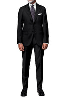 Image of a Charcoal Worsted Solids Merino Wool Blazers Fabric