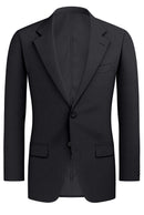 Image of a Charcoal Worsted Twill Merino Wool Blazers Fabric