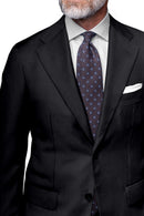 Image of a Charcoal Worsted Twill Merino Wool Blazers Fabric