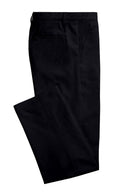 Image of a Charcoal Worsted Twill Merino Wool Pants Fabric