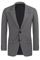 Image of a Cream & Black Worsted Micropattern Merino Wool Blazers Fabric