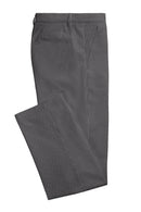 Image of a Cream & Black Worsted Micropattern Merino Wool Pants Fabric