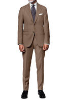 Image of a Cream Worsted Micropattern Merino Wool Blazers Fabric