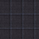 Image of a Grey & Black Worsted Checks Merino Wool Pants Fabric
