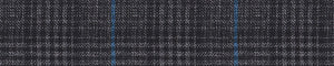 Blue & Brown Worsted Checks Merino Wool Pants Fabric