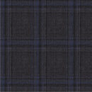 Image of a Grey & Blue Worsted Checks Merino Wool Blazers Fabric