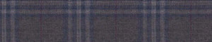 Blue & White Worsted Checks Merino Wool Pants Fabric