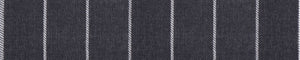 Midnight-Blue & White Worsted Stripes Merino Wool Suiting Fabric